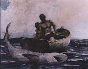 Winslow Homer shark fishing Germany oil painting artist